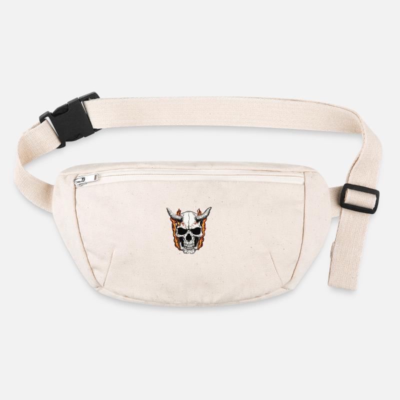 Horned skull | summer effects Stanley/Stella recycled Hip Bag 