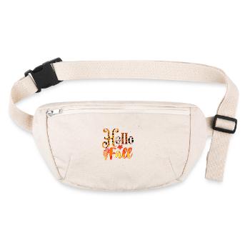 Automne Bonjour Automne - Sac banane recyclé Stanley/Stella - blanc naturel - Devant