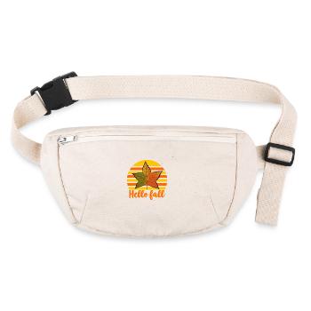 Automne Bonjour Automne - Sac banane recyclé Stanley/Stella - blanc naturel - Devant