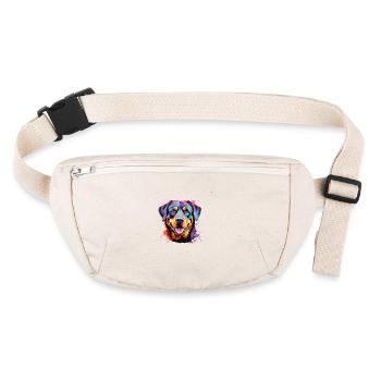 mignon Rottweiler - Sac banane recyclé Stanley/Stella - blanc naturel - Devant