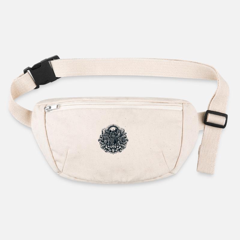 Exquisite Indian Elephant & Temple Artistry Stanley/Stella recycled Hip Bag 