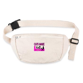Chat - Sac banane recyclé Stanley/Stella - blanc naturel - Devant
