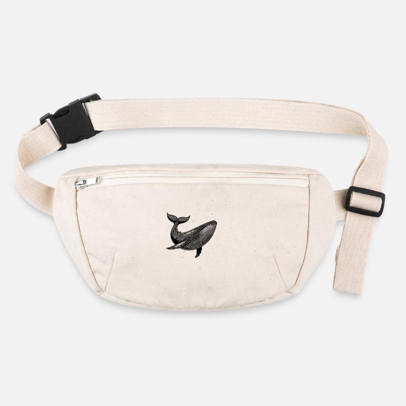Grande baleine Vintage Massive créature marine Sac banane recyclé Stanley/Stella