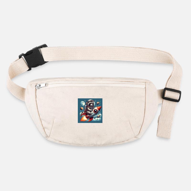 Raketen Waschbär Stanley/Stella recycelte Gürteltasche