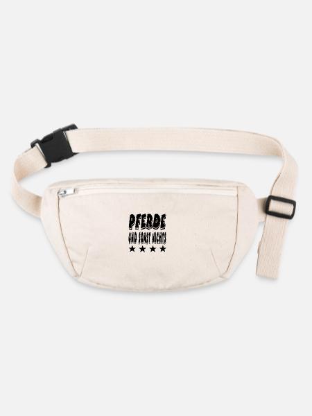 Pferde - Stanley/Stella recycelte Gürteltasche - Naturweiß