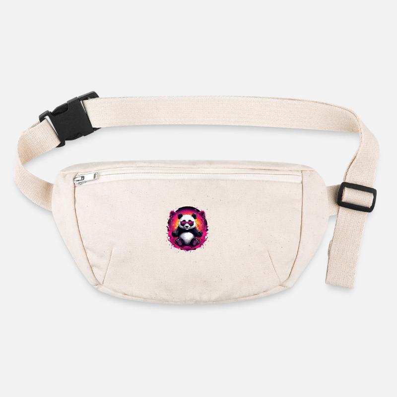 Cute cool panda chilling Stanley/Stella recycled Hip Bag 
