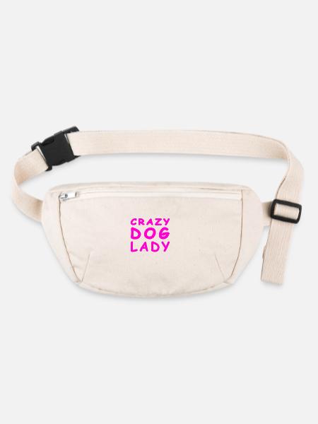 Hunde - Stanley/Stella recycelte Gürteltasche - Naturweiß - Vorne