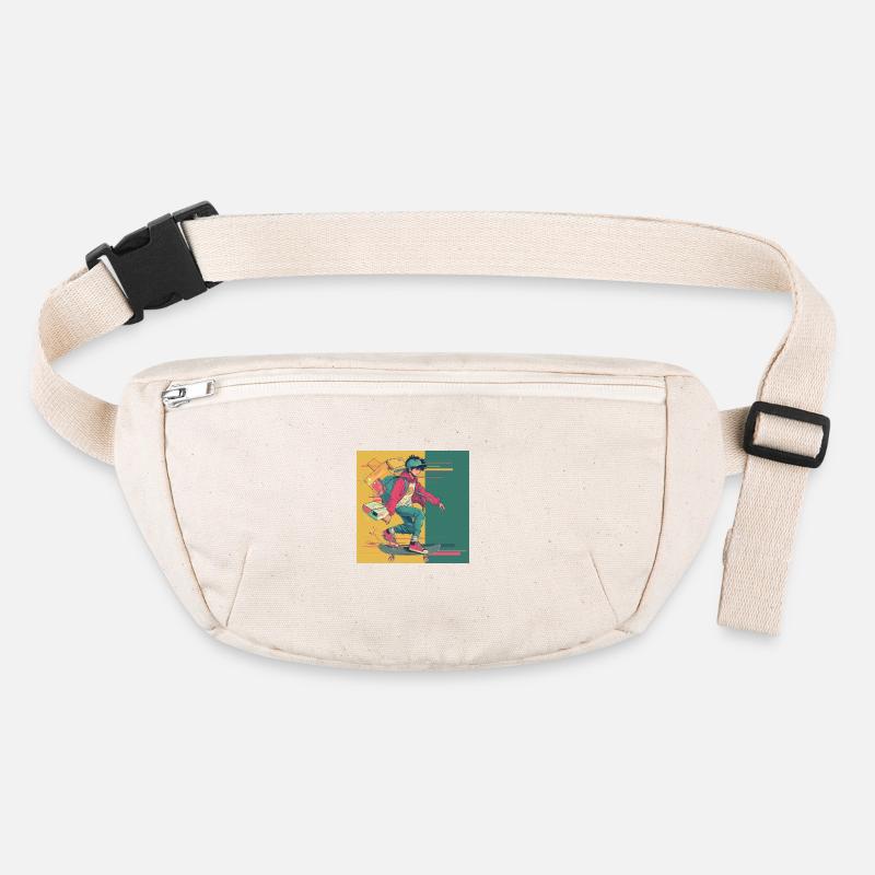 Années 80 Anime Guy Calmant Impression de mode de haute qualité Sac banane recyclé Stanley/Stella