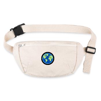 Voyage en orbite terrestre - Sac banane recyclé Stanley/Stella - blanc naturel - Devant