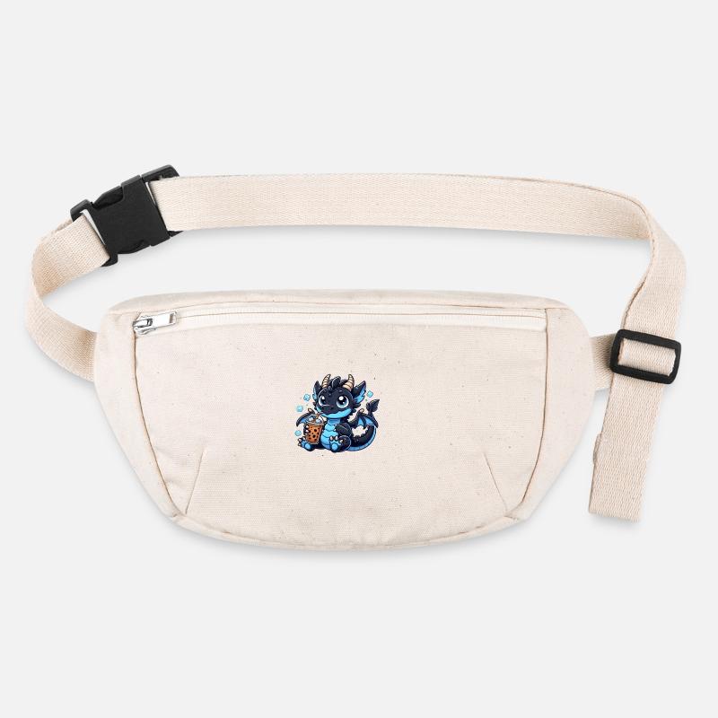 Café glacé Dragon bleu mignon, café glacé dragon Sac banane recyclé Stanley/Stella