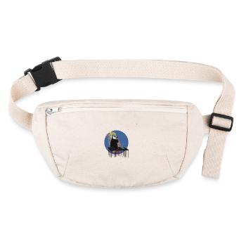 DJ Badger | Cute Animal Music Merch - Stanley/Stella recycled Hip Bag  - natural - Front