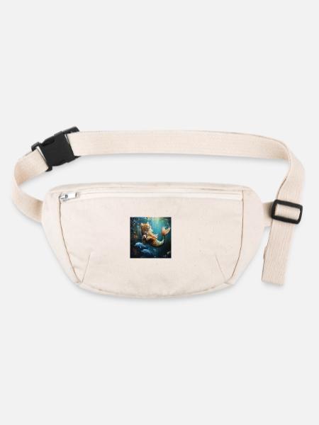 catfish - Stanley/Stella recycelte Gürteltasche - Naturweiß - Vorne