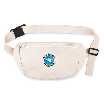 Conception de style de vie en hors-bord pour les amateurs de navigation rapide - Sac banane recyclé Stanley/Stella - blanc naturel - Devant