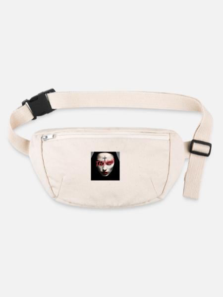 Satanic Techno Nun - Rave Design - Stanley/Stella recycelte Gürteltasche - Naturweiß - Vorne