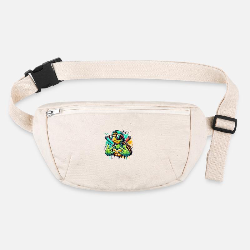 Cool turtle with sunglasses Stanley/Stella recycled Hip Bag 