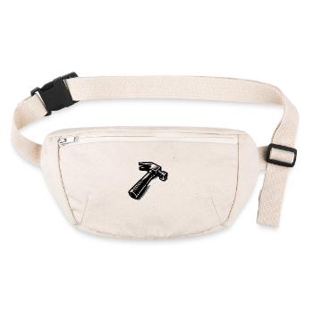 Comic Tattoo Hammer for Tool Fans - Stanley/Stella recycled Hip Bag  - natural - Front