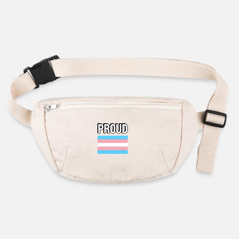 Trans Pride transpride Flag Proud - Stanley/Stella recycled Hip Bag  - natural
