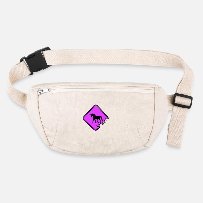 Unicorn Warning Sign Danger Caution Cute Stanley/Stella recycled Hip Bag 