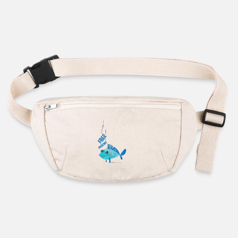 GRATUIT FISH PIERICING - shirt design drôle de pêche Sac banane recyclé Stanley/Stella