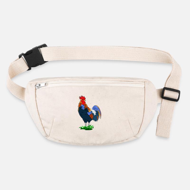 Coq coloré dans le style dessin animé Sac banane recyclé Stanley/Stella