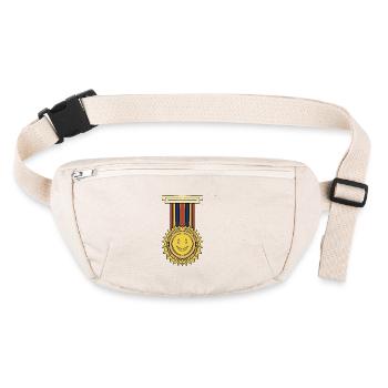 Sourire Ordre / Prix / Anniversaire / Joie - Sac banane recyclé Stanley/Stella - blanc naturel - Devant