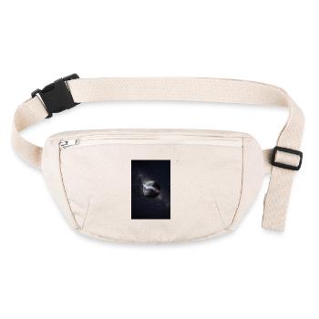 Planet in the nebula Space Galaxy - Stanley/Stella recycled Hip Bag  - natural - Front