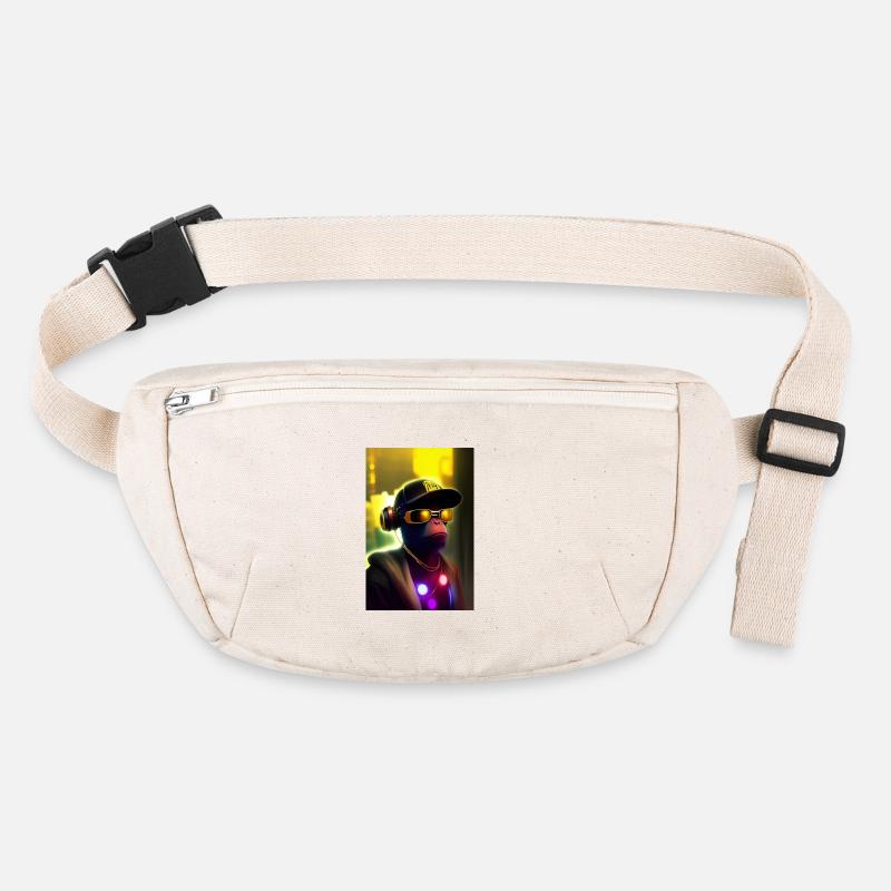 Singe cool avec des lunettes de soleil Sac banane recyclé Stanley/Stella