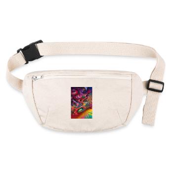 Abstract art - Stanley/Stella recycled Hip Bag  - natural - Front