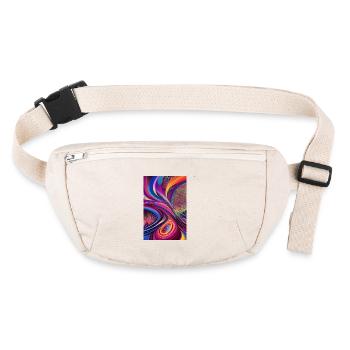 Abstract art - Stanley/Stella recycled Hip Bag  - natural - Front