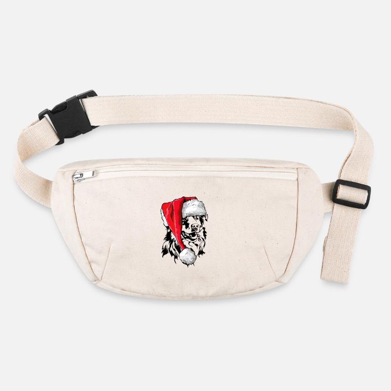 Santa Australian Shepherd Weihnachten Aussie Hunde Stanley/Stella recycelte Gürteltasche