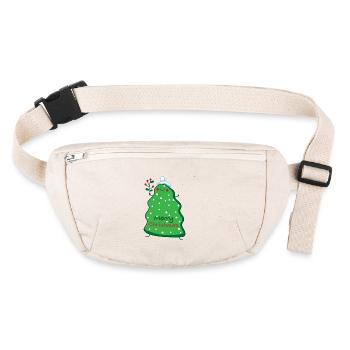 Sapin de Noël - Sac banane recyclé Stanley/Stella - blanc naturel - Devant