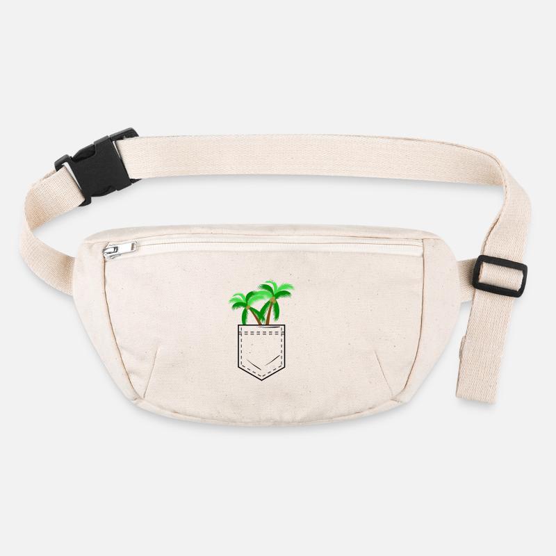 Hemdtasche mit Palme Stanley/Stella recycelte Gürteltasche