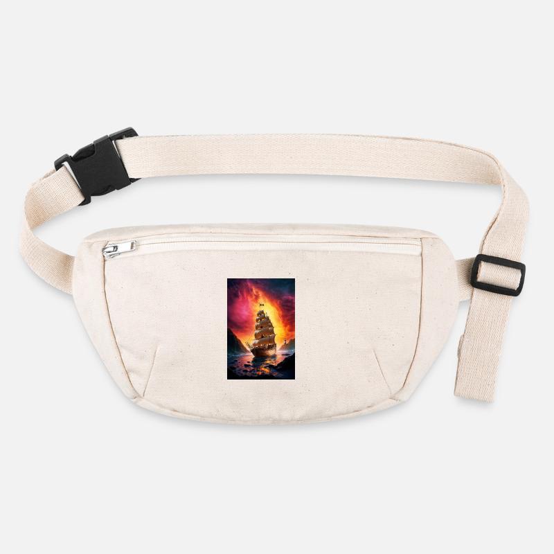 Pirate ship at the Fire Gate Stanley/Stella recycled Hip Bag 