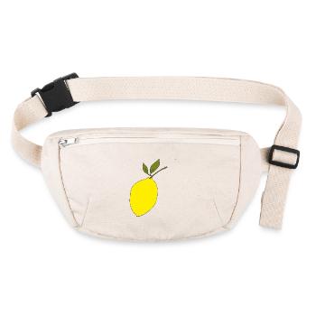 citron - Sac banane recyclé Stanley/Stella - blanc naturel - Devant