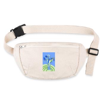 Fleurs printanières - Sac banane recyclé Stanley/Stella - blanc naturel - Devant