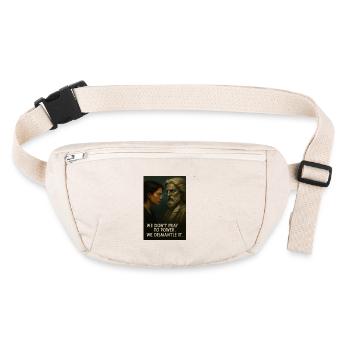dont worship power. dismantle. - Stanley/Stella recycled Hip Bag  - natural - Front