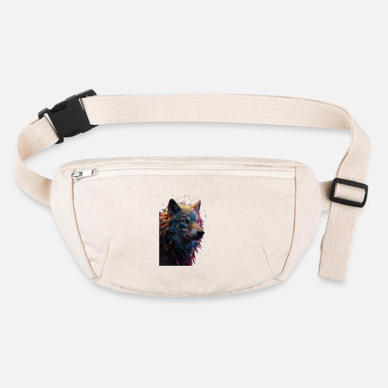 Wolf Wolfskopf Raubtier Geschenk Stanley/Stella recycelte Gürteltasche