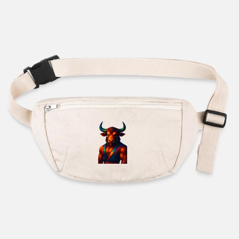 WPAP Style Animals - Minotaur in Pose Stanley/Stella recycled Hip Bag 