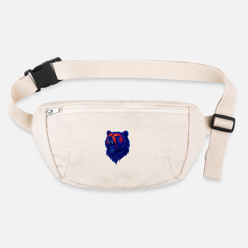 Life-robbing bear head in neon style Stanley/Stella recycled Hip Bag 