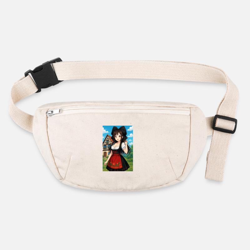 Fille Alsacienne en costume traditionnel Alsace Sac banane recyclé Stanley/Stella