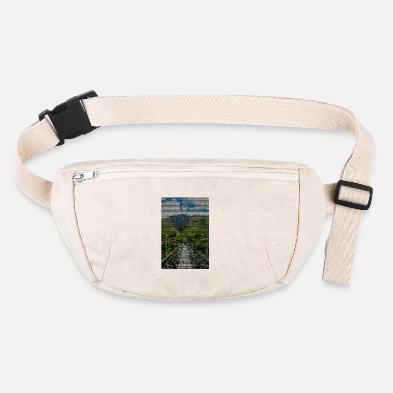 Geometrischer Landschaftspfad Stanley/Stella recycelte Gürteltasche