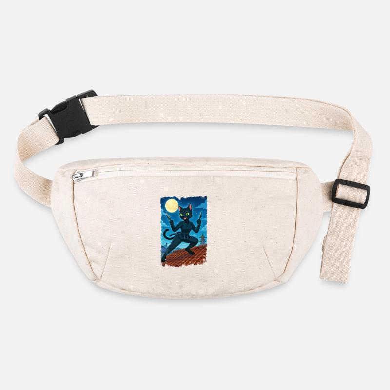 Moon Ninja Cat Stanley/Stella recycled Hip Bag 