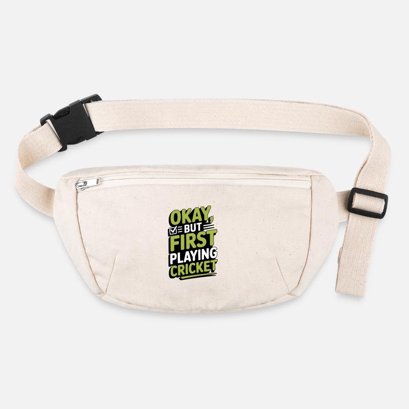 Drôle de cricket : Jeu de cricket vintage Sac banane recyclé Stanley/Stella