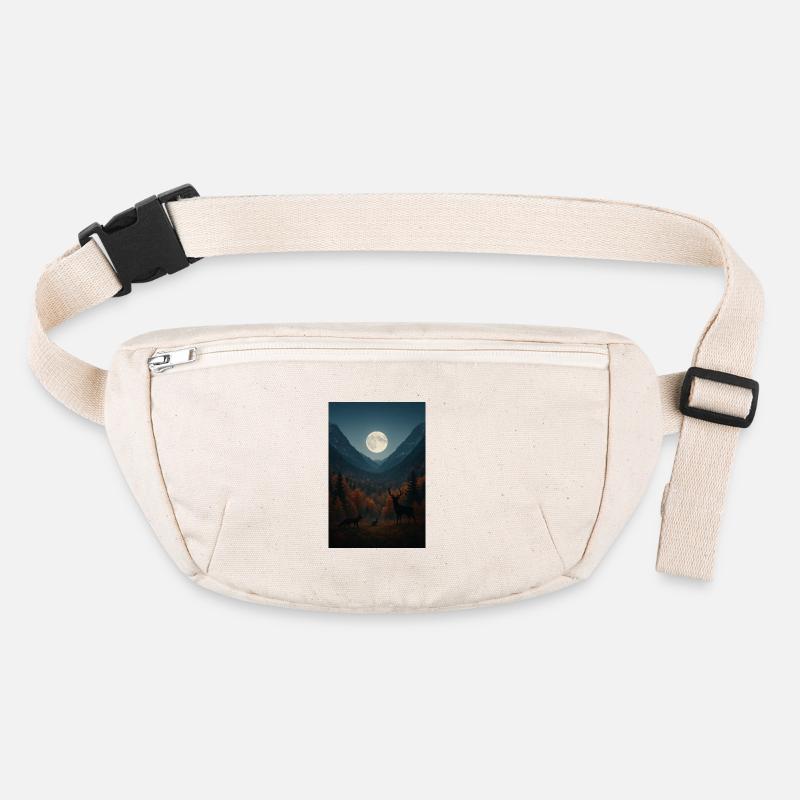 Lunar light on forest valley Stanley/Stella recycled Hip Bag 