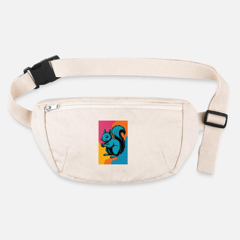 Colorful Squirrel Pop Art Stanley/Stella recycled Hip Bag 