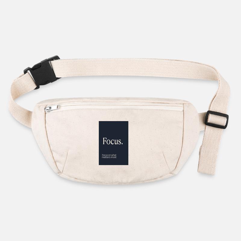 Focus. Minimalist motivational design Stanley/Stella recycled Hip Bag 