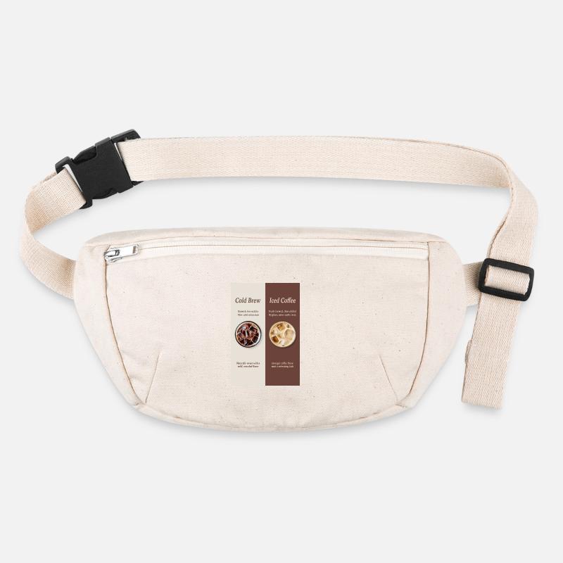 Cold Brew vs Iced Coffee Poster Stanley/Stella recycled Hip Bag 