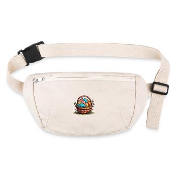 Panier de Pâques plein de splendeur - Sac banane recyclé Stanley/Stella - blanc naturel - Devant