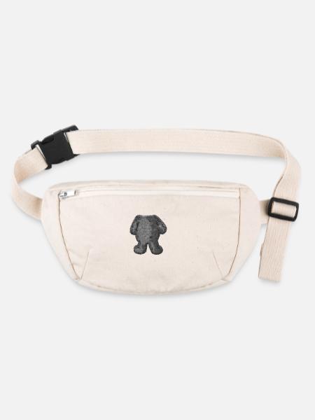 Körper zum Anziehen: Bärchen (mit Pelz) - Stanley/Stella recycelte Gürteltasche - Naturweiß - Vorne