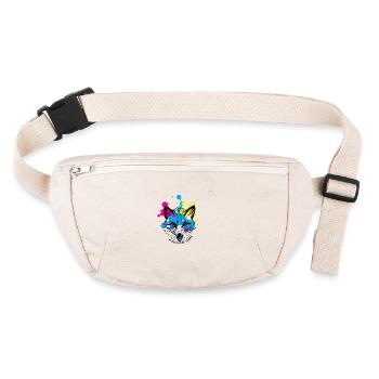 Splash Fox - Stanley/Stella recycled Hip Bag  - natural - Front